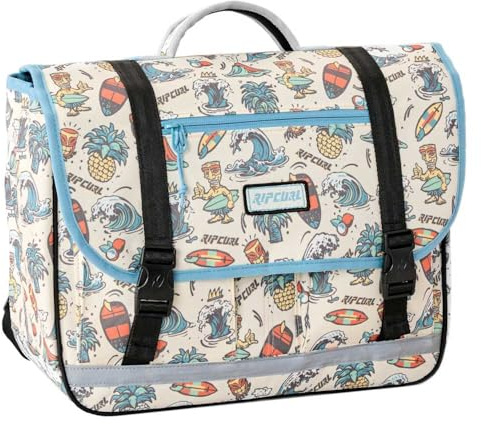 RIP CURL Cartable garçon 38cm imprimé Surf Bleu - Sac Scolaire 2 Compartiments - CP CE1 CE2