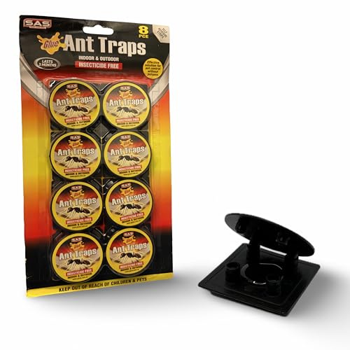8x trappole per formiche senza veleno, non tossiche per il monitoraggio delle formiche, inodore, sicure per bambini e animali domestici, ideali per cucina, casa e dispensa