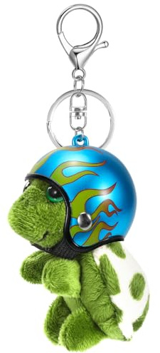 MWOOT Carino Portachiavi Peluche morbido Tartaruga Ciondolo Portachiavi Personalizzato Auto Portachiavis Zaino Borsa Ciondoli per donne ragazze regalo