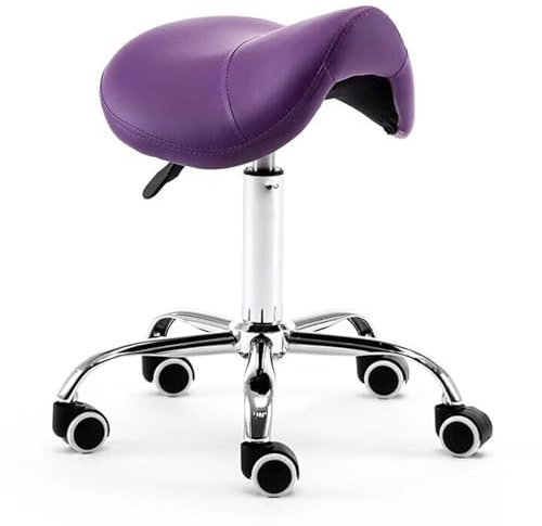 Taburete de sillín, moderno asiento giratorio para profesionales de la belleza, cómoda silla de equilibrio para un apoyo saludable de la espalda en salón y spa