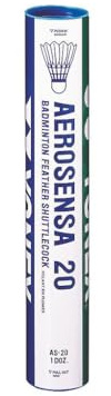 ND Sports Yonex Men's Aero Sensa-20 Goose Feather Badminton Shuttlecocks (Pack of 12) -White, Medium, 12 Pack, K-REY-YX020
