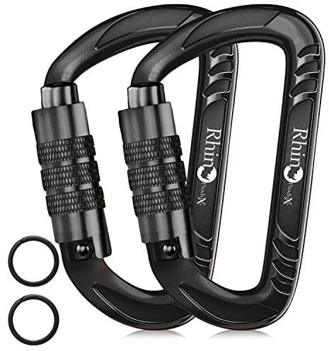Rhino Produxs 12kN (2697 lbs) Heavy Duty Carabiner Clips