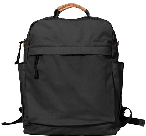 Gootium Zaino in tela per le donne stile vintage con cerniera borsa da uomo casual zaino da viaggio in tessuto da viaggio all'aperto, nero, One_Size, Zaini