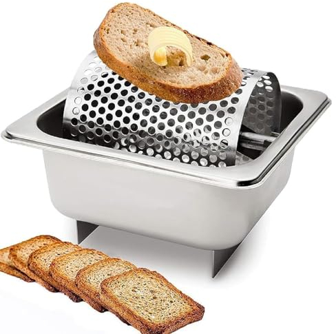 ESASAM Rodillo de Mantequilla, Rueda esparcidora de Mantequilla de Acero Inoxidable con Capacidad de 36 onzas y diseño extraíble, se extiende uniformemente y Ahorra Mantequilla, Reduce el Desperdicio