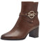 MARCO TOZZI by Guido Maria Kretschmer Damen Stiefeletten mit Absatz aus Kunstleder Spitz, Braun (Chestnut), 38 EU