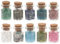 Healvian Small Bottles Tiny Crystals 10pcs Mini Crystal Gem S for Wedding Favor Decor