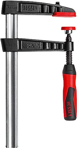 BESSEY TG20B8-2K Malleable cast Iron Screw clamp TG 200/80 2pc Plastic Handle, BE200509