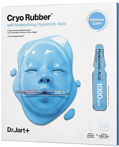 Dr.Jart+ Cryo Rubber Korean Face Mask with Moisturizing Hyaluronic Acid | Korean Skin Care | Travel Size, 1 Pack