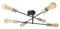 Näve Leuchten - Deckenleuchte Modo 6-flammig aus Metall - E27-Fassung (max. 40W) - Deckenlampe für Wohnzimmer, Esszimmer, Küche, Diele, Flur oder Büro - Schwarz und Gold, 54,5 cm