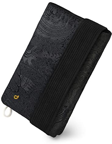 GUGGIARI® Slim Wallet mit RFID Schutz für Kreditkarten-, Bargeld- und Schlüsselhalter - Kartenetui Herren - Schlanke Geldbörse Damen - Portemonnaie - Kreditkartenetui (Black -Dragon)