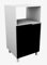 BERLIOZ CREATIONS CD6MNM Mikrowellenschrank, halbe Säule, 60 x 60 x 118 cm, Mattschwarz
