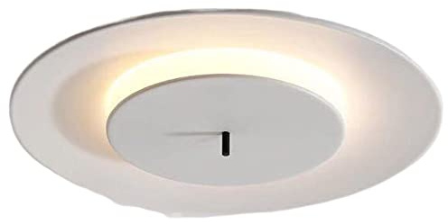 JMEDIC Lámpara De Techo LED para El Hogar De 18.1 Pulgadas Lámpara De Techo Empotrada De 6000K Lámpara De Techo Redonda Simple Y Moderna para Sala De Estar, Dormitorio, Estudio, Pasillo De Cocina