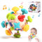 Oderra Jouet Eveil Bebe Dentition Pour Bébés, Jouet Bebe 1 an Jeux Montessori Bebe eveil 0-6 Mois, Jeux Bebe Hochet Sensorielle 0-12 Mois Filles Garçons