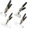 Sheet Metal Bending Pliers Hand Seamer Wide Jaw Straight Tools For Welding Clamp, Straight Edge Former Bender, Bending and Flattening Seaming Pliers(D)