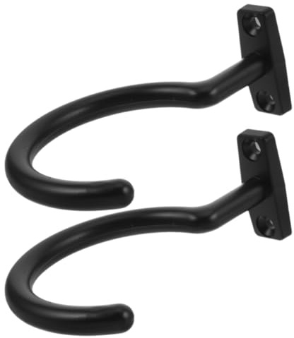 Yardwe Pool Cue Hanger under Table Hook for Snooker and Billiard Accessories Easy No-Tool Installation Metal Pool Table Storage Holder for Cue and Triangle Rack