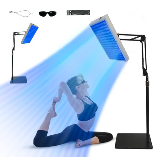 Bräunungslicht Solarium Portable Tanning Lamp für Home Gesichtsbräunung Tageslicht für Gesicht und Körper für zu Hause with Adjustable Stand and Hanging Hooks (I)