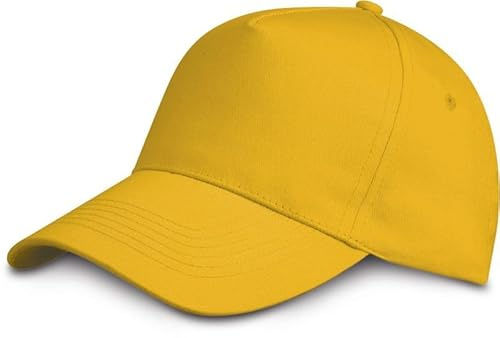 Generico Cappello con Visiera 5 Pannelli in 100% Cotone Colorato, Berretto Semplice per Adulto e Bambino Regolabile a Strappo Visiera Rigida, Versione Singola o in Formato Convenienza da 10 Pezzi