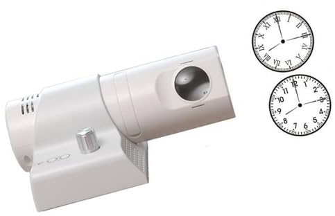 Mtucegi Projektor-Wecker mit Fernbedienung, 180 Grad verstellbare Projektion für Schlafzimmer, Decke, mit umschaltbaren Zifferblättern