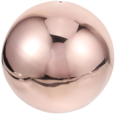 Happyyami Reflektierende Gartenkugel aus Edelstahl Hohl und Wetterfest mit Hochglanzpolierter Oberfläche für Entspannte Atmosphäre im Außenbereich