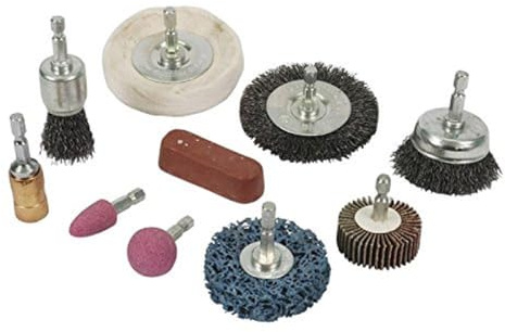 Silverline 918557 Schleif- und Polieraufsätze, 10-tlg. Satz 6 mm