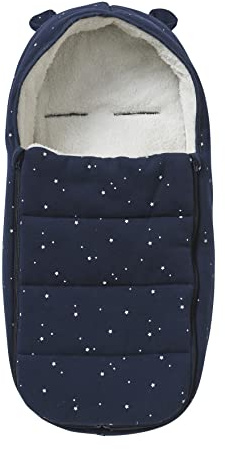 VERTBAUDET Chancelière Bébé Coque et Nacelle Doublure Peluche marine imprimé étoiles TU