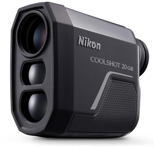 Nikon COOLSHOT 20 GIII Golf Laser Rangefinder - 6x20 Optics, 800-Yard Range, Rainproof Design, Lightweight, Compact Rangefinder with Slope Compensation, Locked On Quake