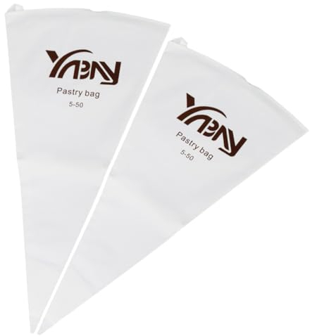 Profi-Spritzbeutel-Set 50 cm, stabil, Baumwolle, Innenbeschichtung, Keksen-Dekoration, wiederverwendbar und spülmaschinengeeignet