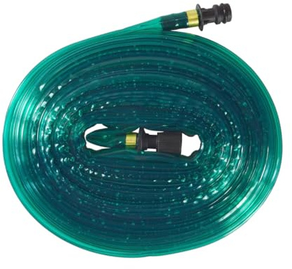 TopHomer 2M Bewässerungsschlauch, Feines Spray Sprühregner Schlauchregner Beregnungsfläche, Anschlussfertig Gartenschlauch für Rasen