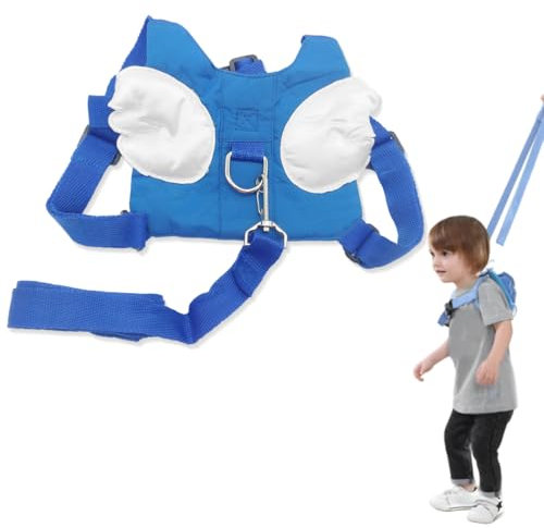 XYTAHDM Kinderleine Sicherheitsleine, Anti-Verlust Kinder Leine, Anti-Verlust-Rucksack mit 1.2M 360° Drehbarem Sicherheitsgurt, Kinderleine Laufleine,Sicherheitsausrüstung für Outdoor(Blau)
