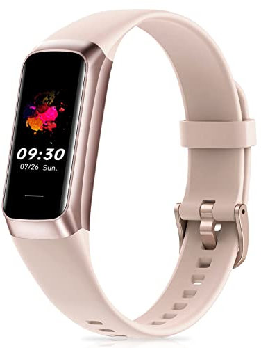 Spurkey Fitness Tracker with 24/7 Heart Rate, Blood Oxygen Blood Pressure Sleep Monitor, Activity Trackers IP68 Waterproof,Step Counter Calorie Pedometer Health Smart Watch for Women Men (Pink)