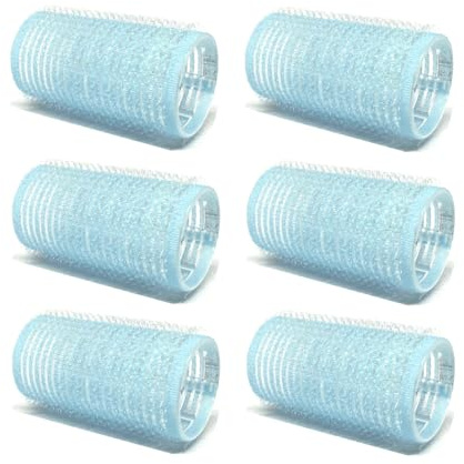 6-Pack Self-Grip Hair Rollers, 3.0cm -3.2cm (1-1.2) Curlers for Volume, Random Color
