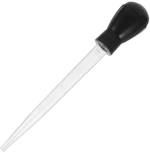 DIYEAH Pipette à Dinde en Plastique Noir pour Cuisson et Rôtissage, Outil D'injection de Marinade Pratique Aspiration D'huile en Matériau Thermoplastique et Polystyrène