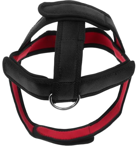 NUOBESTY Sangle D'entraînement Cou en Néoprène Noir, Harnais de Cou Ajustable Maintien Sécurisé, pour Musculation Nuque et Renforcement Cervical