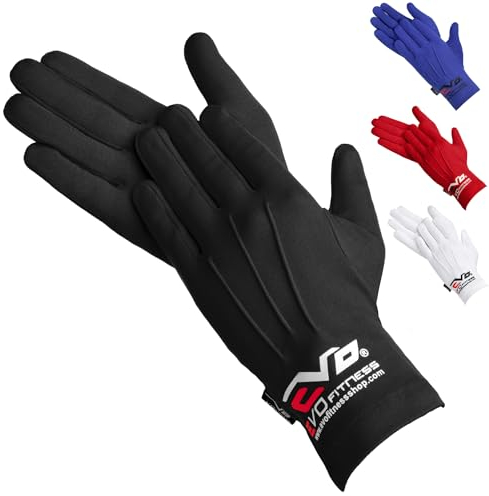 EVO Winter Thermal Inner Gloves Golf Skiing Cycling Motorbike walking Baselayer (Black, Large)