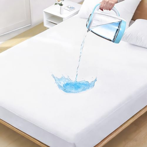 Ruili King Mattress Protector Waterproof Washable Deep Fit Noiseless
