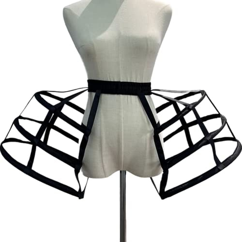 Wudaizhi Women's Victorian Crinoline Petticoat Cosplay Dress Bustle Cage Underskirt Petticoat Victorian Pannier Hoops