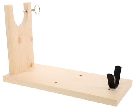Cabilock Spanish Ham Stand U-shaped Wooden Metal Stable Slicing Rack