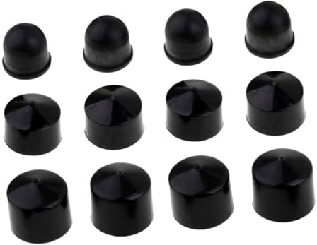 SKISUNO 12Pcs Longboard Truck Pivot Cups and Shock Absorber Pads 0.70X0.70X0.59In Skateboard Accessories for Stable Riding and Smooth Performance