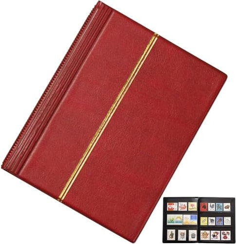 Keuyeo Album De Timbres 20 Feuilles Album De Collection De Timbres Album De Stockage De Timbres Vide Collection Organiser Album Collection Dossier De Stockage