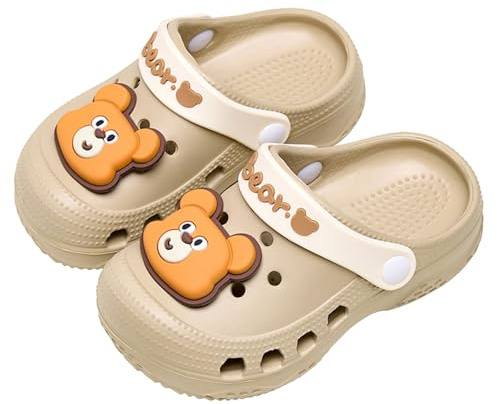 SMajong Zoccoli Sabot Bambini Antiscivolo Stile C Khaki 21/22 EU