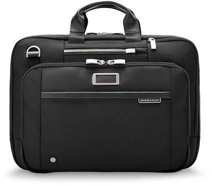 Briggs & Riley @work Large Expandable Briefcase Bag, Black