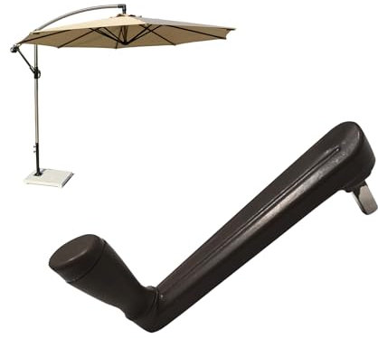 Lergas Pièces de rechange pour parasol à manivelle - Pièces de rechange pour parasol déporté Sun Garden - Accessoires de parasol réglables - Accessoire de pied de parasol - Manivelle pour cour