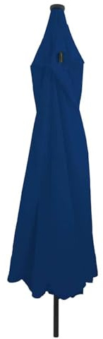 Vopese Garden Parasol Azurblau 395 x 395 x 245 cm Polyester For outdoor, terrace, and garden shading purposes ZSSCJ-UK42003651UK