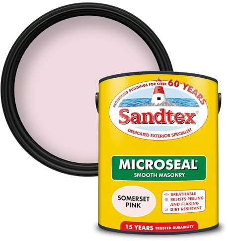 Crown Sandtex 5L Somerset Pink Masonry Paint