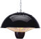 Litecraft Patio Heater 1500 Watt Outdoor Ceiling Pendant Garden Fitting - Black