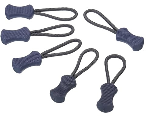 PATIKIL 20Pack Reißverschluss Züge Ersatz Erweiterungskabel Handgriff Befestigung Label Etikett Erweiterung Fixierung für Gepäck Rucksäcke Jacken Handtaschen Grau