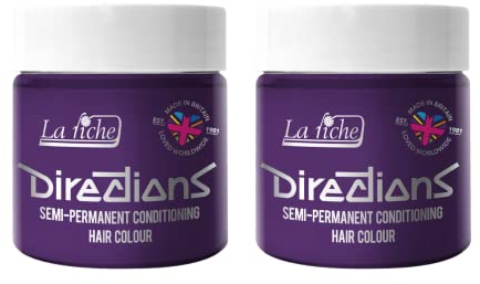 La Riche Directions Semipermanente Haarfarbe 100 ml Dose 2er-Pack (Violet)