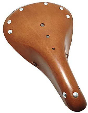 Vintage Bicicleta Silla de Montar Bicicleta Silla de Montar Silla de Silla de Cuero cómodo itchbike sillín tonteronte tatitel Bicicleta Silla de Montar Touring Trekking MTB,Natural