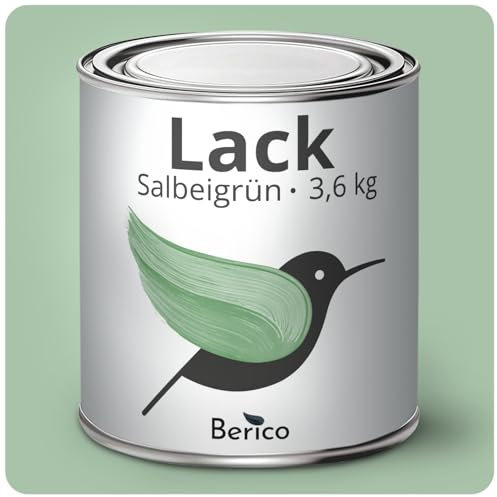 Berico Acryllack - Smaragdgrün Jadegrün - 3,6 Kg - 4in1 Lack Buntlack Möbelfarbe Möbellack - Für Innen und Außen - Holz, Möbel, Metall & Fliesen