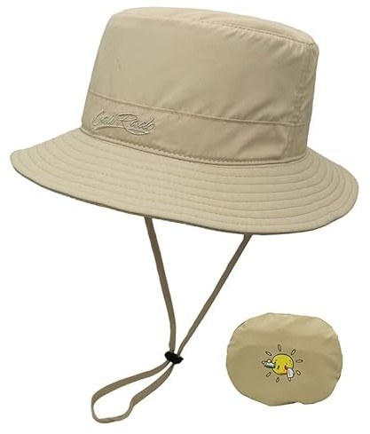 Chapeau de soleil pour enfant avec protection UV UPF 50+ pour garçons et filles, kaki, Taille unique